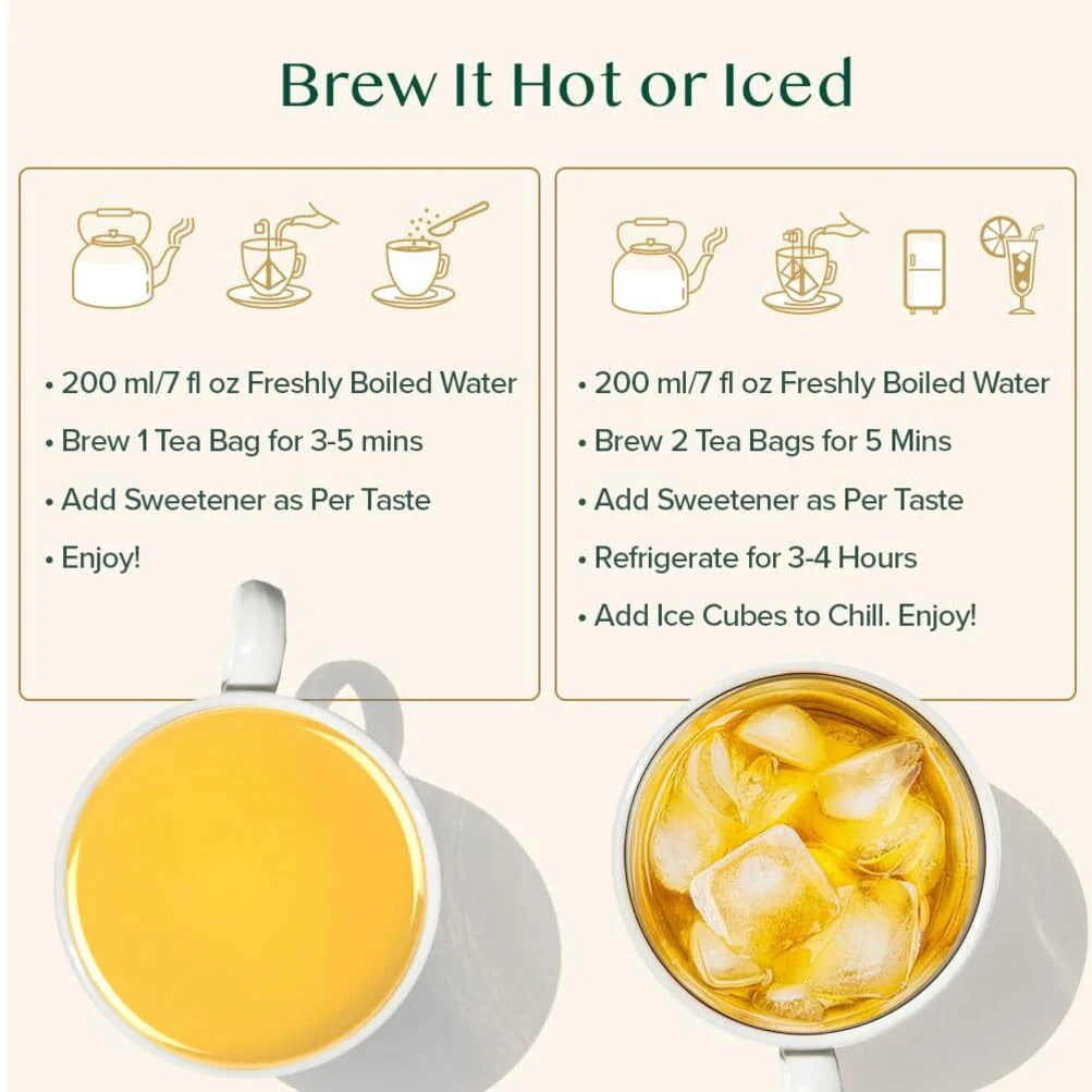 VAHDAM โ Turmeric Ginger Tea โ Herbal Pyramid Tea Bags โ 100 ct - Canadian Distribution - Ships Free Within Canada on Orders Above CAD $199 - Image 4
