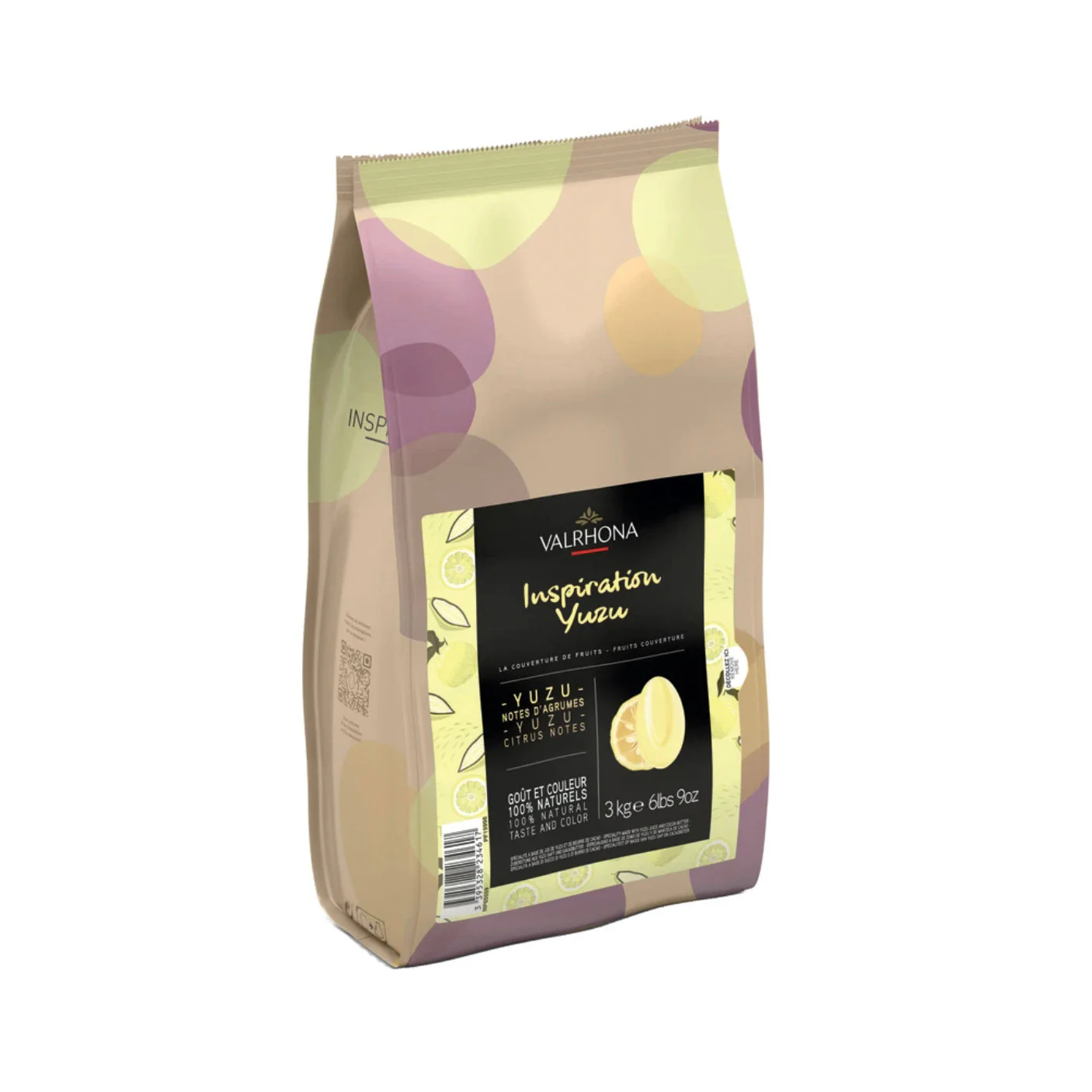 VALRHONA Yuzu Inspiration – Fruit Chocolate Couverture - 500g/3kg - Canadian Distribution - Ships Free Within Canada on Orders Above CAD $199