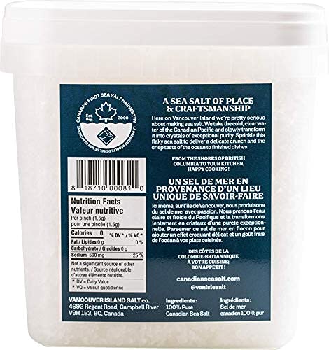 Vancouver Island Salt โ Large Salt Flakes โ Sea Salt โ 1kg - Canadian Distribution - Ships Free Within Canada on Orders Above CAD $199 - Image 2