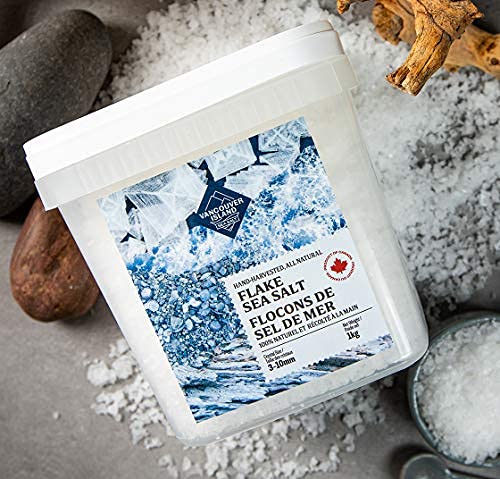 Vancouver Island Salt โ Large Salt Flakes โ Sea Salt โ 1kg - Canadian Distribution - Ships Free Within Canada on Orders Above CAD $199 - Image 3