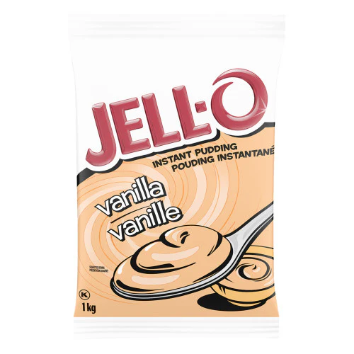 Vanilla - JELL-O Instant - Pudding Powder - Dessert Mix - 2 x 1kg/Case - Ships Free Within Canada on Orders Above CAD $199