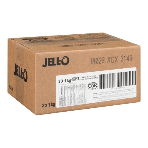 Vanilla - JELL-O Instant - Pudding Powder - Dessert Mix - 2 x 1kg/Case - Ships Free Within Canada on Orders Above CAD $199 - Image 2