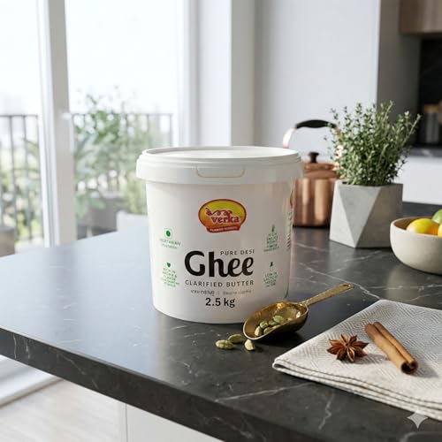 Verka Pure Desi Ghee (Clarified Butter), 2.5 kg - Canadian Distribution - Ships Free Within Canada on Orders Above CAD $199 - Image 2