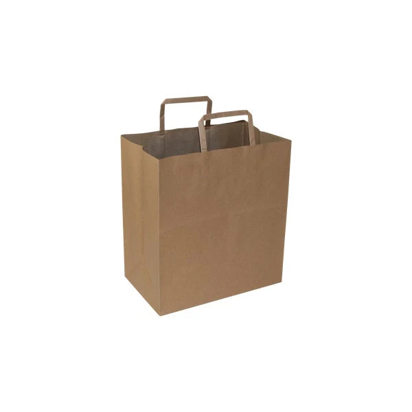 Viro Kraft Bag with Handle 11β x 6.75β x 12β - Pack of 250 - Disposables, Restaurant Packaging and Take-Out Supplies - Canadian Distribution - Ships Free Within Canada on Orders Above CAD $199