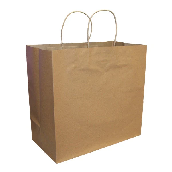 Viro Kraft Bag with Handle 14β x 10β x 15.5β - Pack of 200 - Disposables, Restaurant Packaging and Take-Out Supplies - Canadian Distribution - Ships Free Within Canada on Orders Above CAD $199
