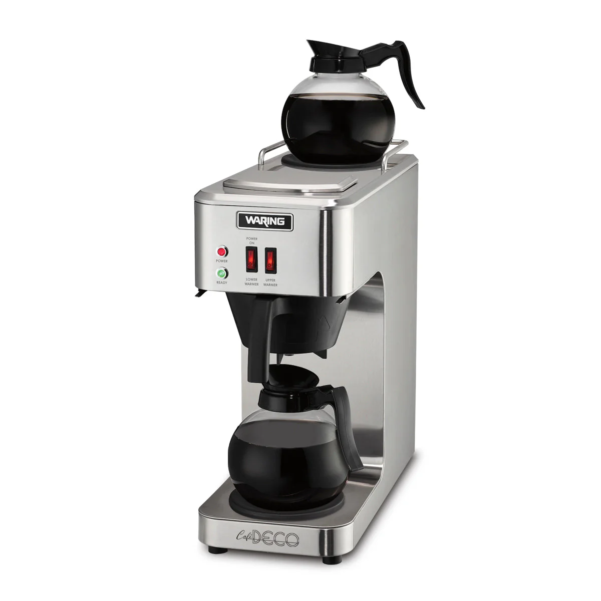 WCM50 "Café Deco" Pour-Over Coffee Brewer with Two Warmers by Waring Commercial - Image 3