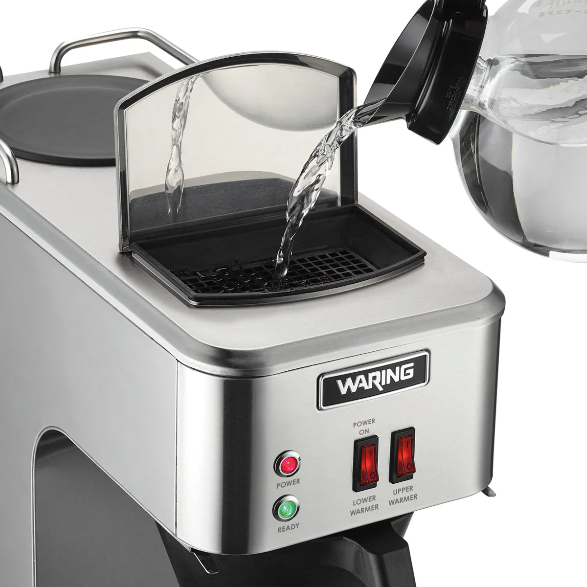 WCM50 "Café Deco" Pour-Over Coffee Brewer with Two Warmers by Waring Commercial - Image 5