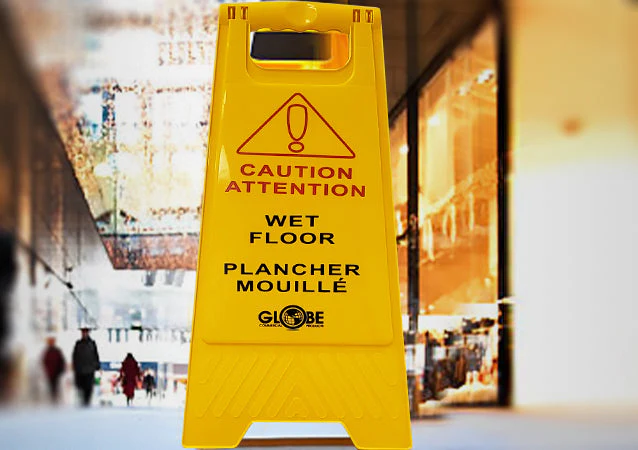 Wet Floor Sign English-French - Sold By The Case - Image 3
