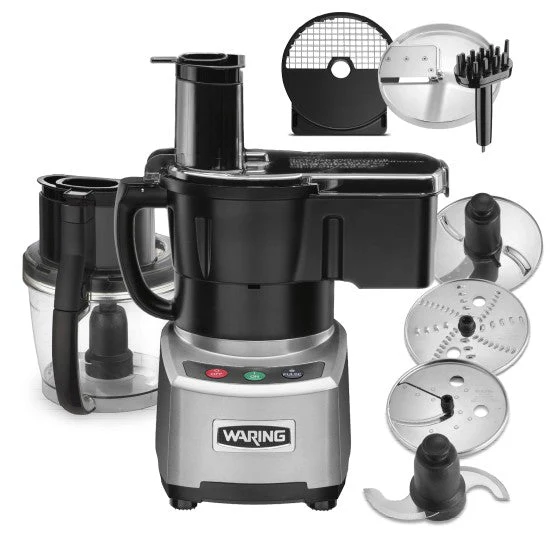 WFP16SCD - 4-Qt. Combination Bowl Cutter Mixer and Continuous-Feed with Dicing and LiquiLock Seal by Waring Commercial