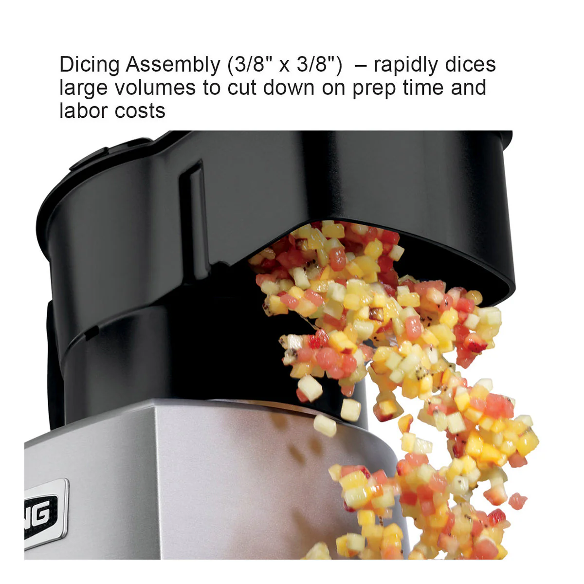 WFP16SCD - 4-Qt. Combination Bowl Cutter Mixer and Continuous-Feed with Dicing and LiquiLock Seal by Waring Commercial - Image 2