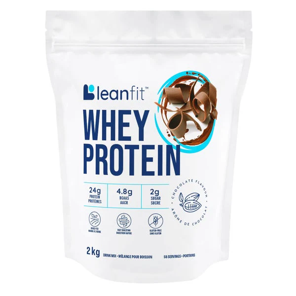 Whey Protein Chocolate Flavour - Leanfit - Health and Wellness - Canadian Distribution - Ships Free Within Canada on Orders Above CAD $199