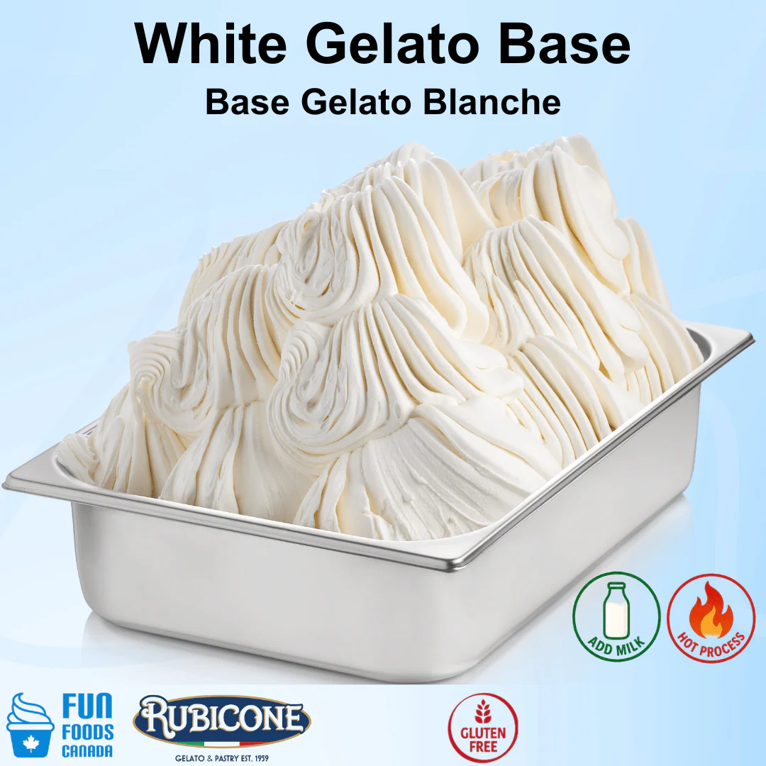 "PRE-ORDER" White Base 200 Le Vele - Gelato Bases - Milk Bases - Hot Process - Case of 8 x 2 KG bags - Rubicone Canada - Ships Free Within Canada on Orders Above CAD $199