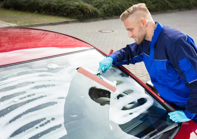Wide Auto Windshield Squeegee With 22 Inch Long Handle - Sold By The Case - Image 3