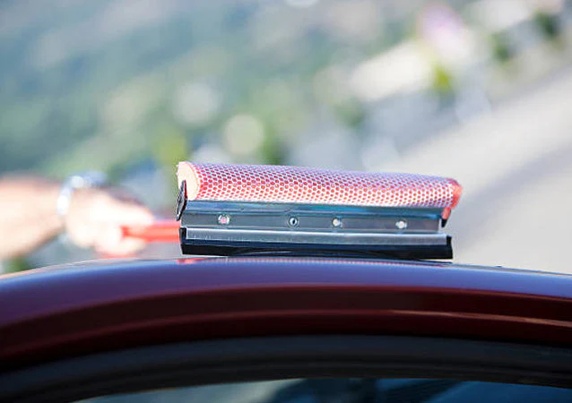 Wide Auto Windshield Squeegee With 22 Inch Long Handle - Sold By The Case - Image 4