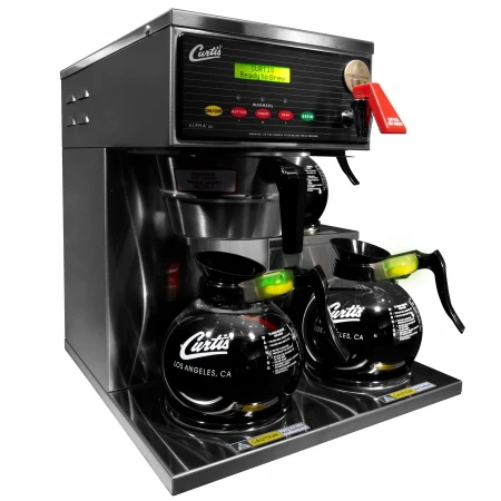 Wilbur Curtis ALP3GTR63A000 - G3 Alpha Decanter Coffee Brewers - 3 Decanter Station with 3 Lower Right Warmers - Image 2