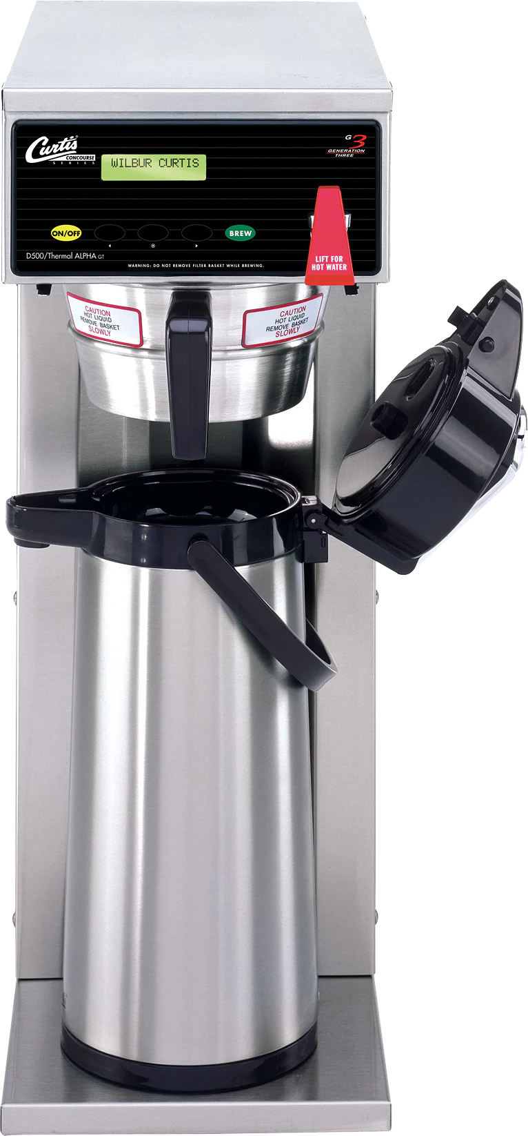 Wilbur Curtis D500GT52A032 - G3 Single 2.2L - 2.5L Airpot Brewer - Dual Voltage