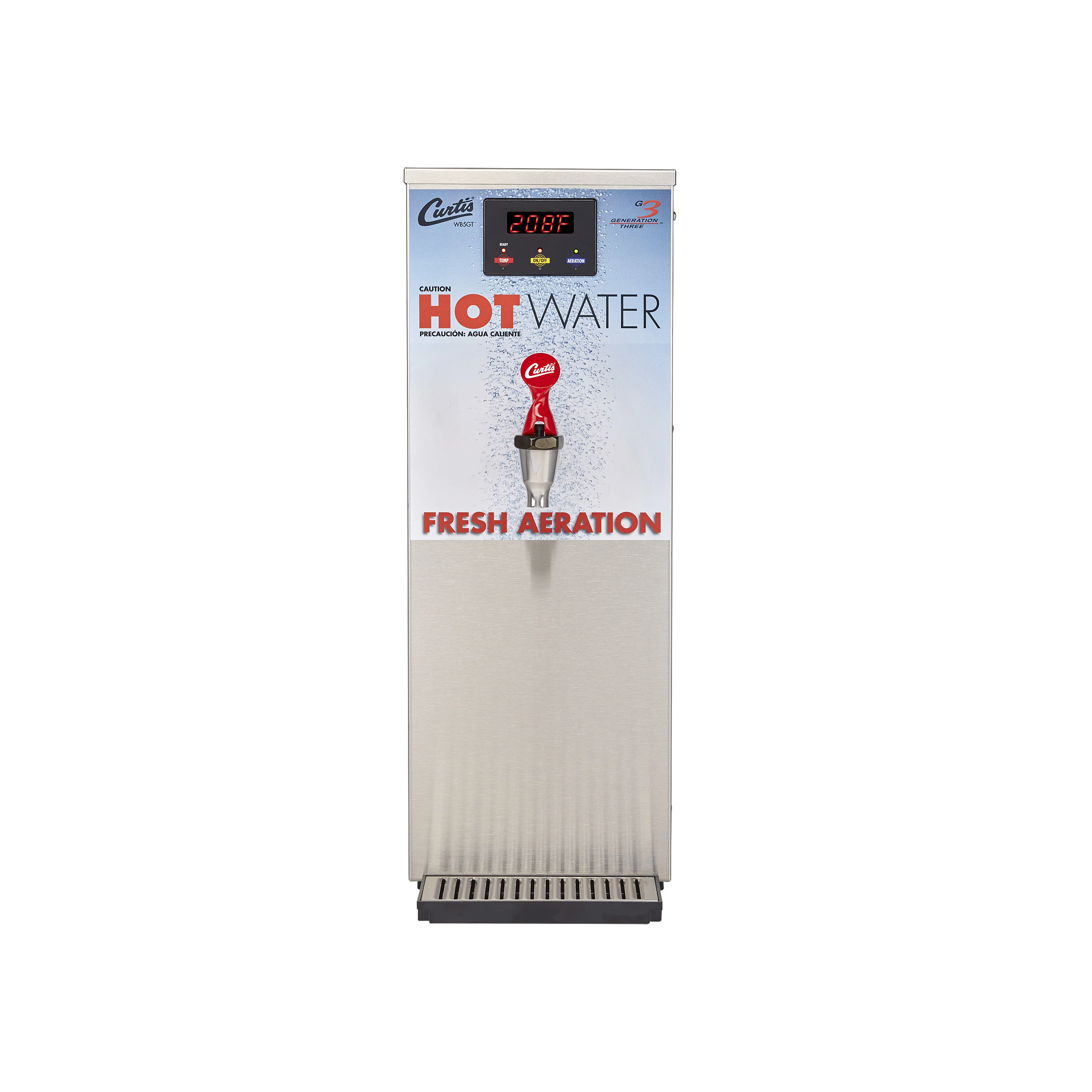 Wilbur Curtis WB5GT63000 - 5.0 Gal. Electric Hot Water Dispenser with Aerator and Dual Voltage