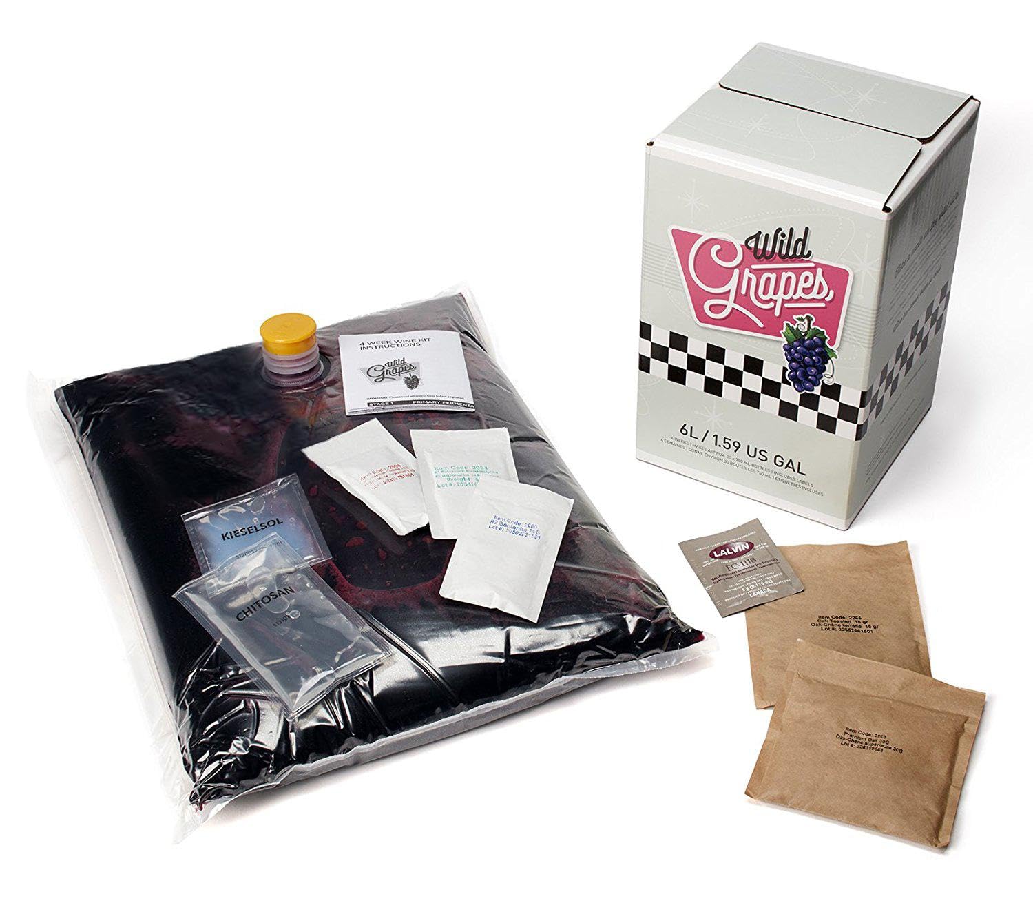 Wild Grapes – DIY Wine Making Kit – Cabernet Sauvignon Style – 30 Bottles / 23L – Complete Kit - Canadian Distribution - Ships Free Within Canada on Orders Above CAD $199 - Image 5