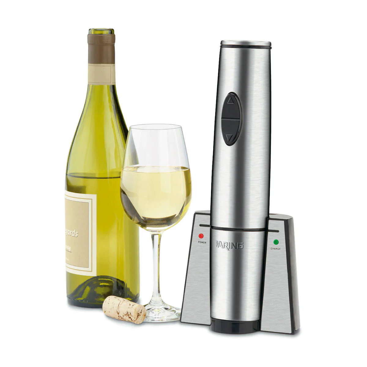 WWO120 Electric Wine Bottle Opener with Recharging Station by Waring Commercial - Image 4