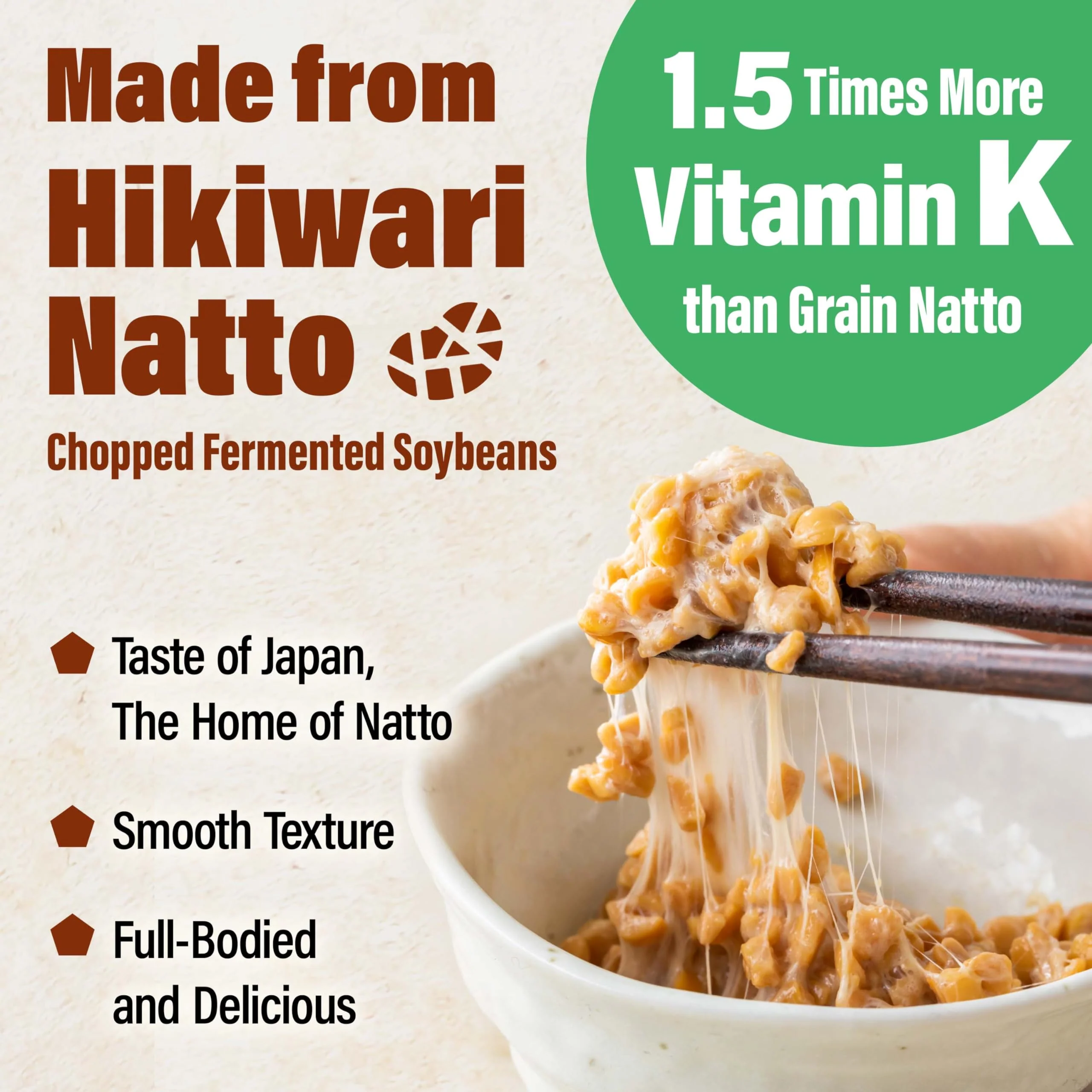 Yamasan โ Natto Powder โ Freeze Dried โ 50g โ Probiotic prebiotic superfood - Canadian Distribution - Ships Free Within Canada on Orders Above CAD $199 - Image 3