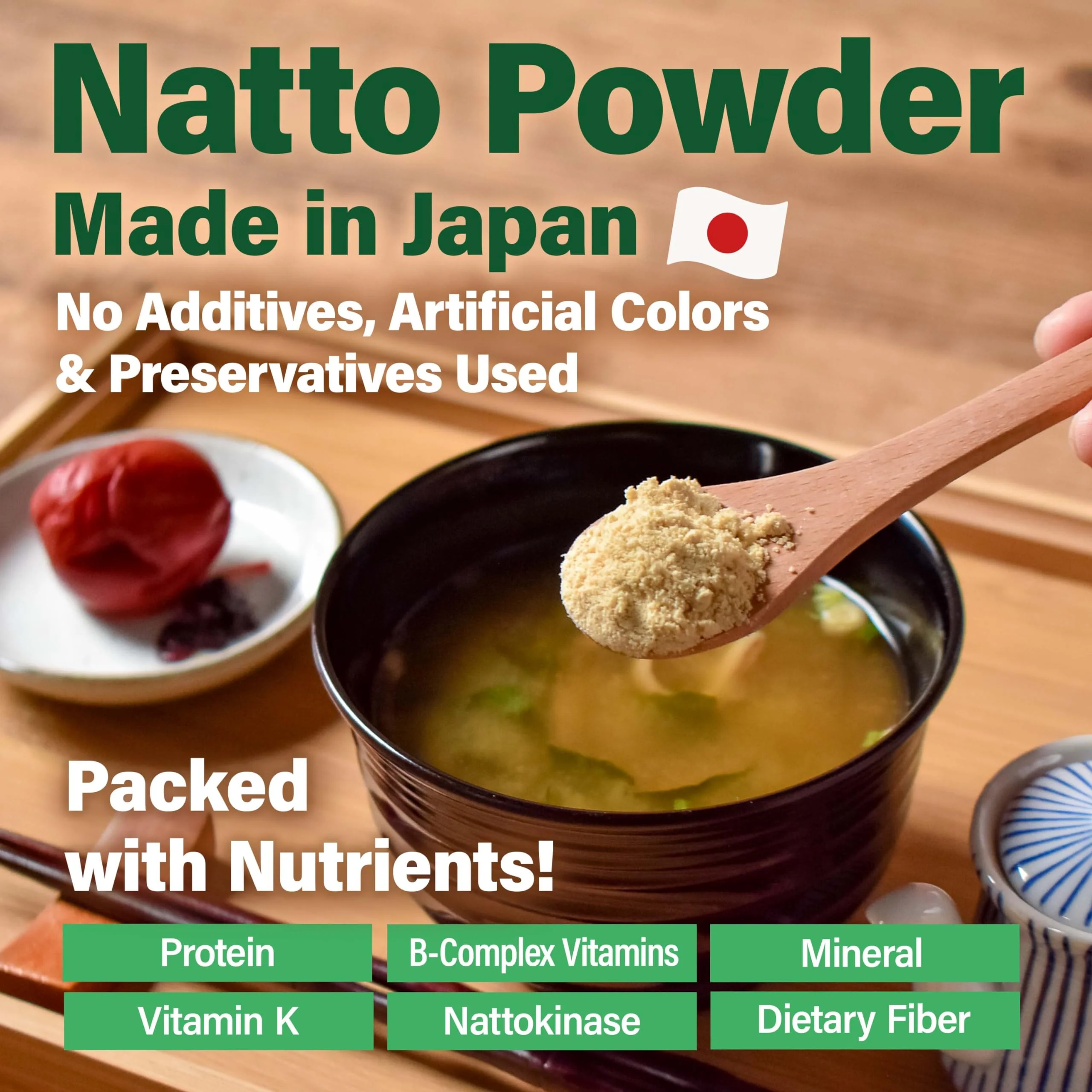 Yamasan โ Natto Powder โ Freeze Dried โ 50g โ Probiotic prebiotic superfood - Canadian Distribution - Ships Free Within Canada on Orders Above CAD $199 - Image 6