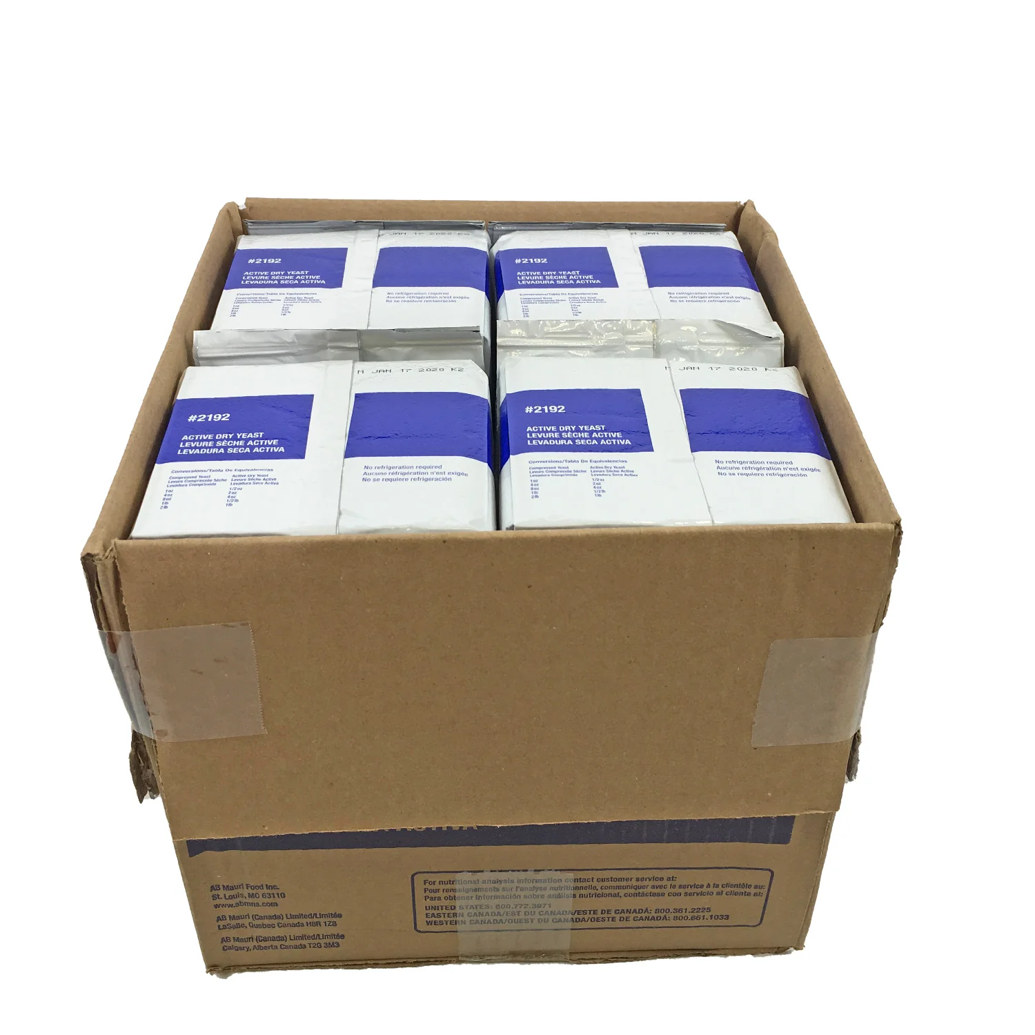Yeast Active Dry - 2 lbs (Case = 12 x 2 lbs) - Fleischmans - Baking Mixes and Ingredients - Canadian Distribution - Ships Free Within Canada on Orders Above CAD $199 - Image 4