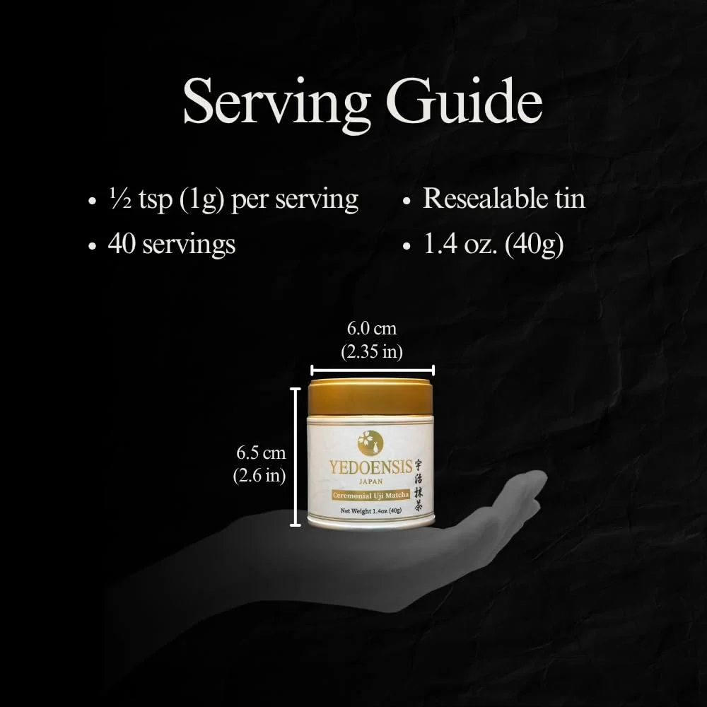 Yedoensis โ Ceremonial Uji Matcha โ Japanese Green Tea โ 40g - Canadian Distribution - Ships Free Within Canada on Orders Above CAD $199 - Image 4
