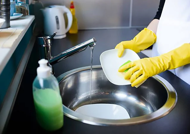 Yellow Flocklined Rubber Gloves - Sold By The Case - Image 6