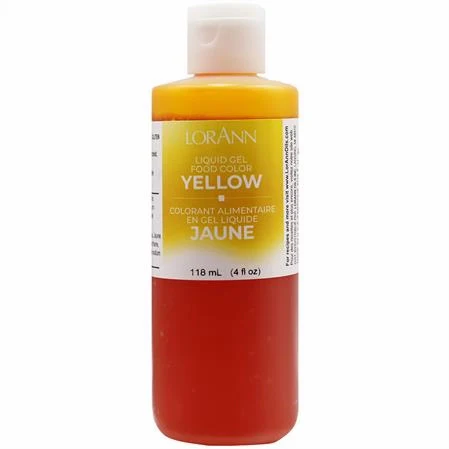 Yellow Liquid Gel Coloring - Food Coloring - 4oz - 32oz - Ships Free Within Canada on Orders Above CAD $199