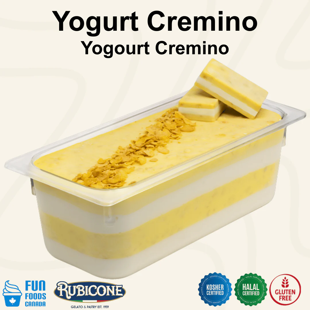"PRE-ORDER" Yogurt Spreadable Filling Cream - Cremino Yogurt - Case of 2 x 5 KG Buckets - Rubicone Canada - Ships Free Within Canada on Orders Above CAD $199