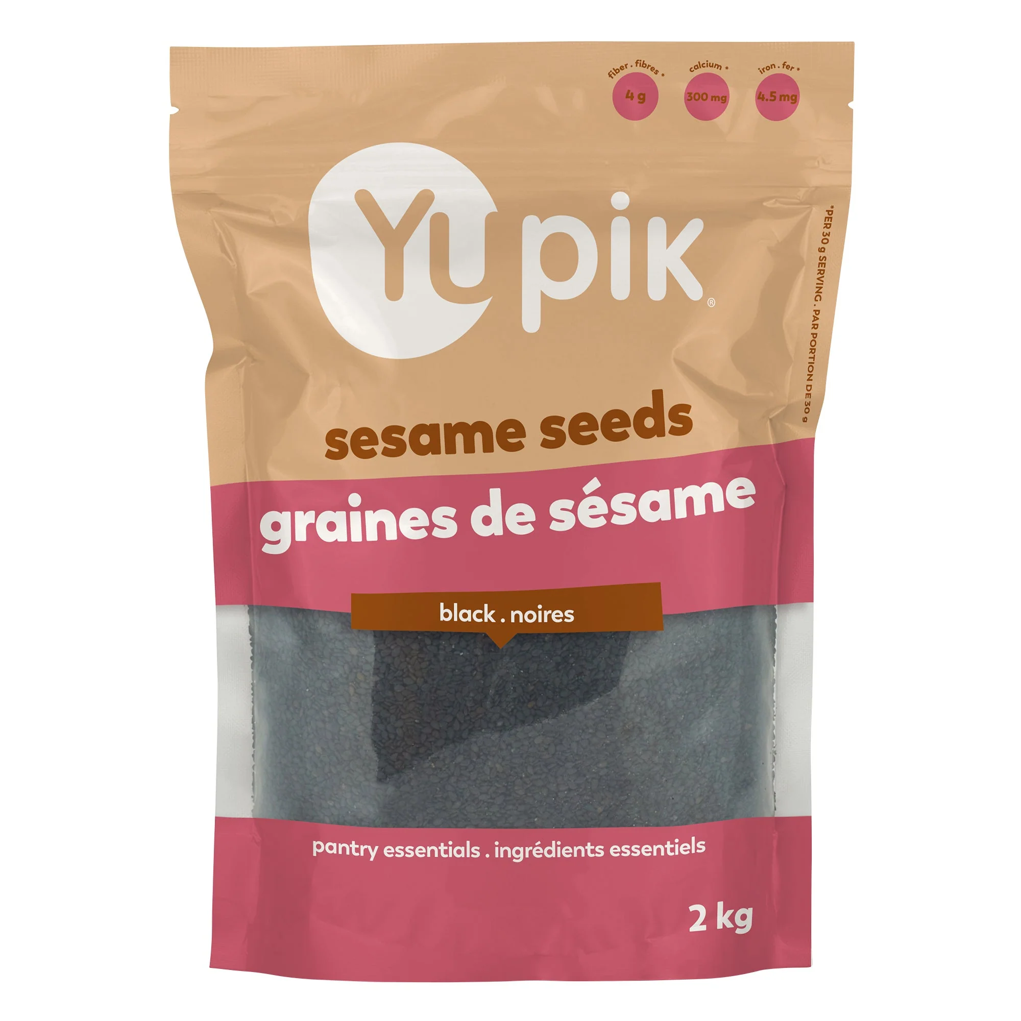 Yupik Black Sesame Seeds - 4 x 2 kg - Grocery and Food Items - Canadian Distribution - Ships Free Within Canada on Orders Above CAD $199